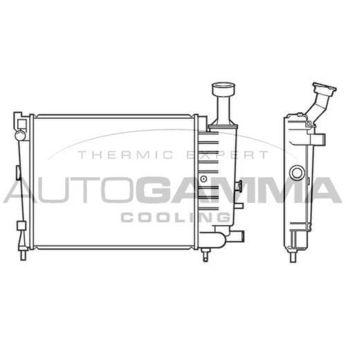 Chladič motora AUTOGAMMA 100147