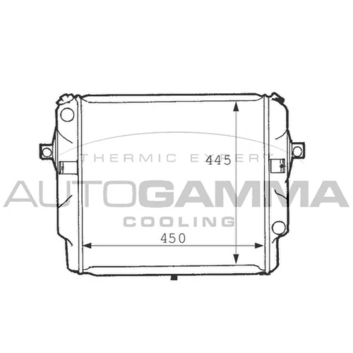 Chladič motora AUTOGAMMA 101084