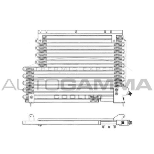 Kondenzátor klimatizácie AUTOGAMMA 102833