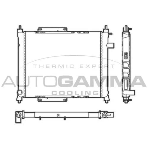 Chladič motora AUTOGAMMA 102941
