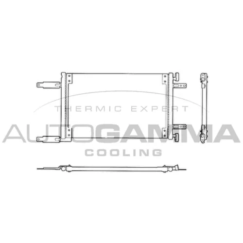 Kondenzátor klimatizácie AUTOGAMMA 102966