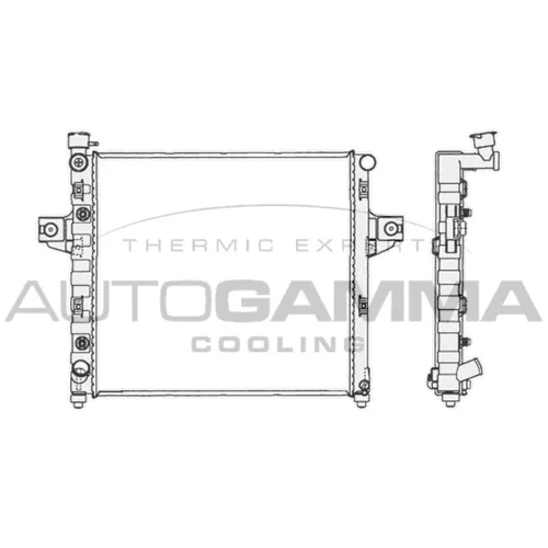 Chladič motora AUTOGAMMA 103807