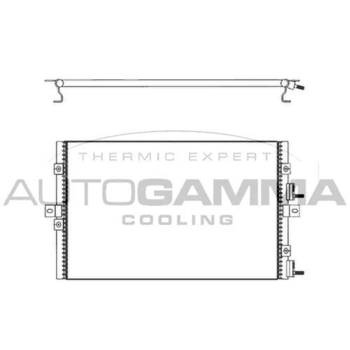 Kondenzátor klimatizácie AUTOGAMMA 103834