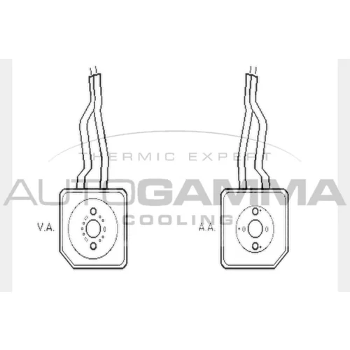 Chladič motorového oleja AUTOGAMMA 104754