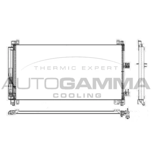 Kondenzátor klimatizácie AUTOGAMMA 105642