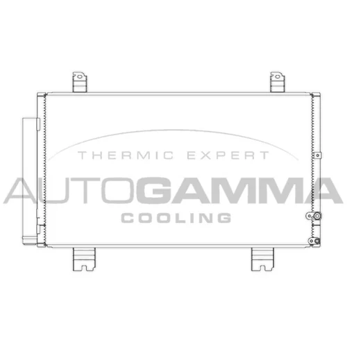 Kondenzátor klimatizácie AUTOGAMMA 107271