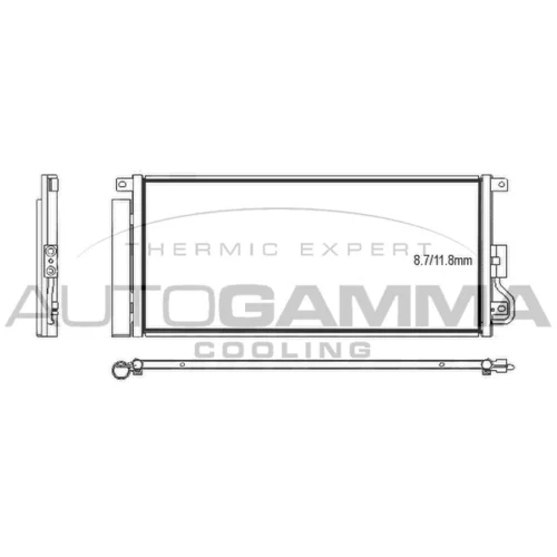 Kondenzátor klimatizácie AUTOGAMMA 107564