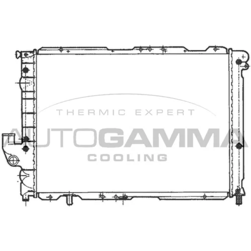 Chladič motora AUTOGAMMA 100469