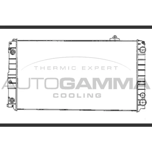 Chladič motora AUTOGAMMA 102027