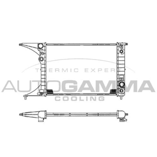 Chladič motora AUTOGAMMA 102249