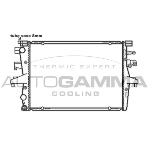 Chladič motora AUTOGAMMA 103543