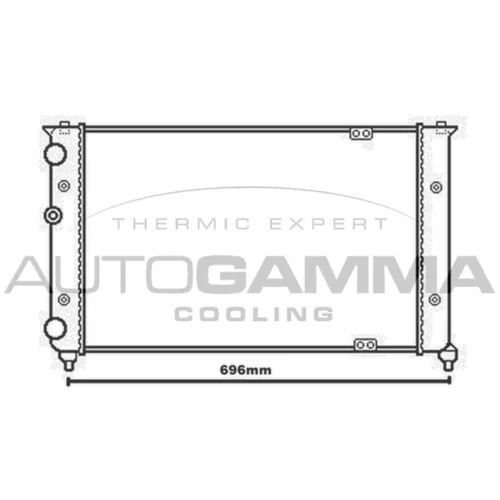Chladič motora AUTOGAMMA 104130
