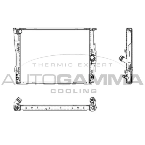 Chladič motora AUTOGAMMA 104627