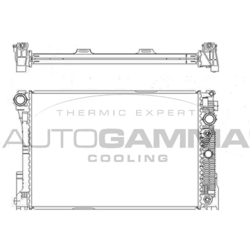 Chladič motora AUTOGAMMA 105215