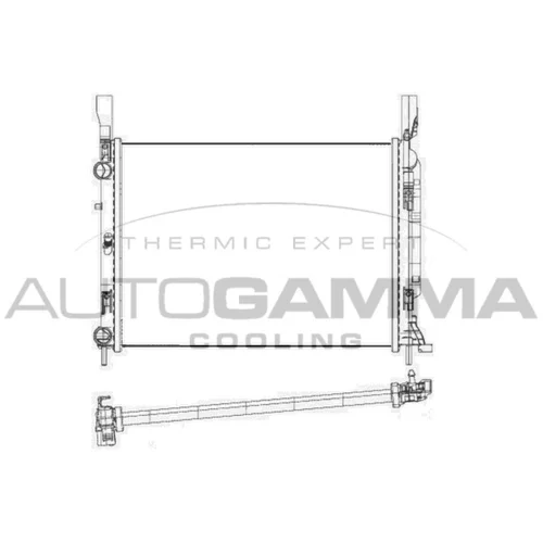 Chladič motora AUTOGAMMA 105670