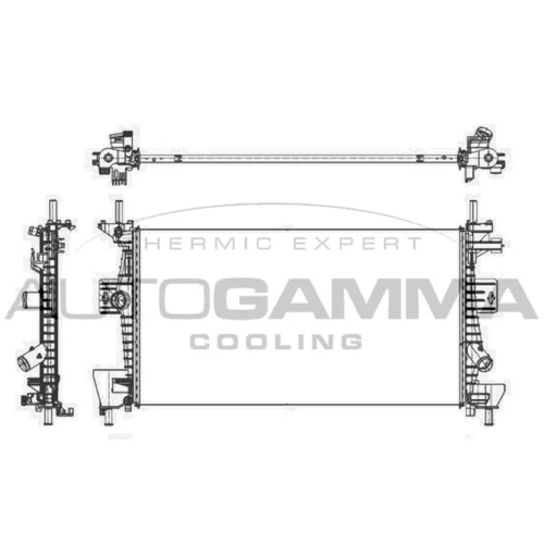 Chladič motora AUTOGAMMA 105917