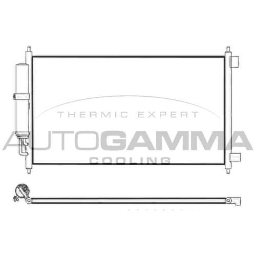 Kondenzátor klimatizácie AUTOGAMMA 107435