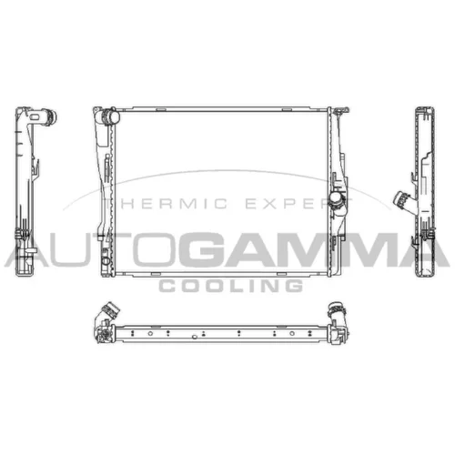Chladič motora AUTOGAMMA 107448