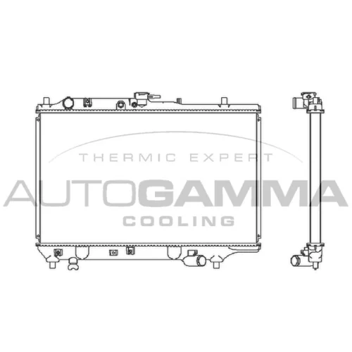 Chladič motora AUTOGAMMA 100490