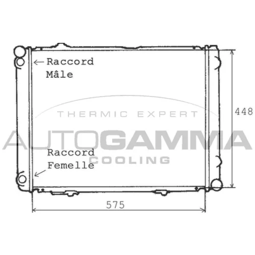 Chladič motora AUTOGAMMA 100525