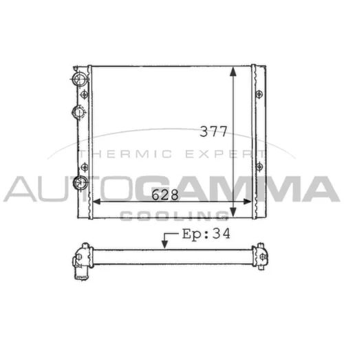 Chladič motora AUTOGAMMA 101061
