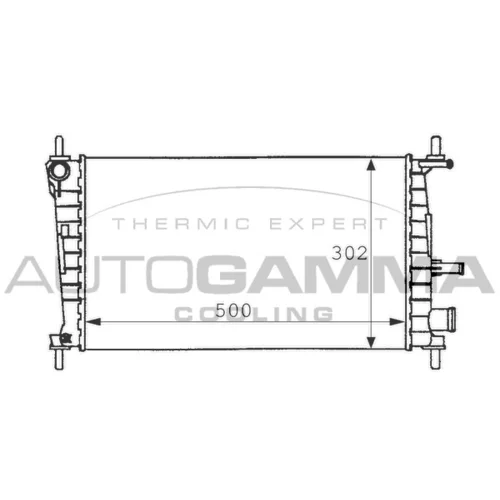 Chladič motora AUTOGAMMA 101195