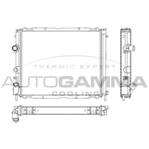 Chladič motora AUTOGAMMA 101242