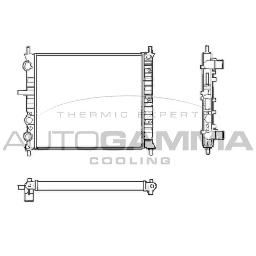 Chladič motora AUTOGAMMA 101405