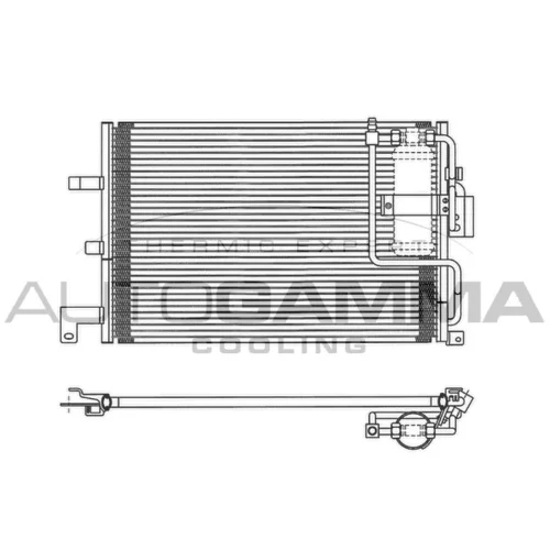 Kondenzátor klimatizácie AUTOGAMMA 102776