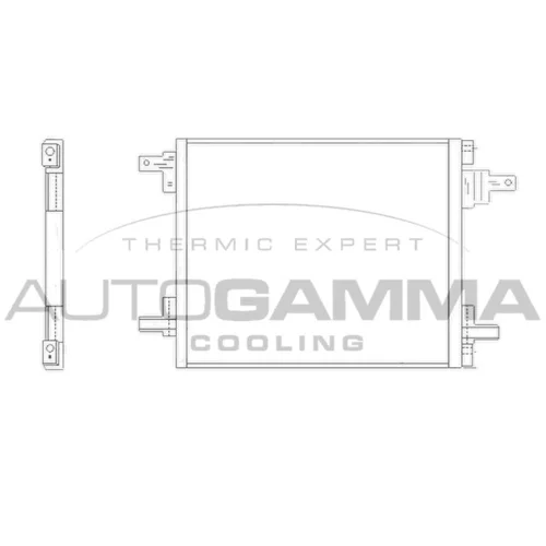 Kondenzátor klimatizácie AUTOGAMMA 103306