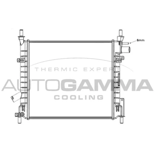 Chladič motora AUTOGAMMA 103428