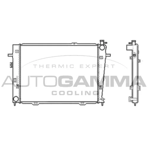 Chladič motora AUTOGAMMA 104010