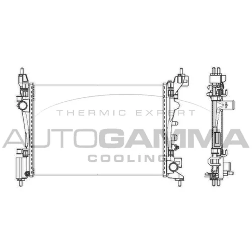 Chladič motora AUTOGAMMA 105624