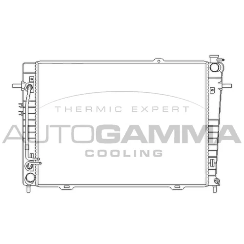 Chladič motora AUTOGAMMA 107072
