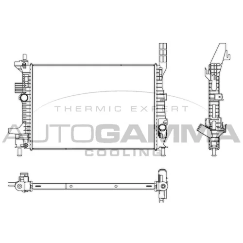 Chladič motora AUTOGAMMA 107533