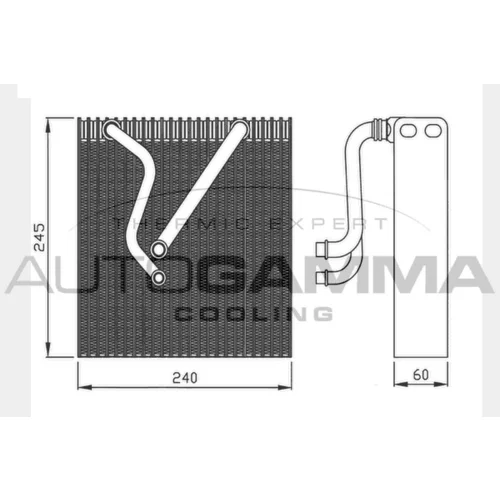 Výparník klimatizácie AUTOGAMMA 112012