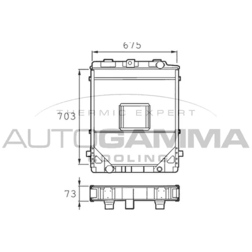 Chladič motora AUTOGAMMA 400096