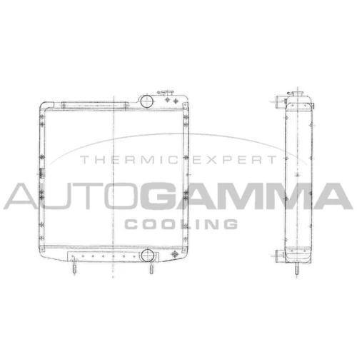 Chladič motora AUTOGAMMA 404224