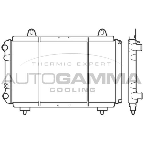 Chladič motora AUTOGAMMA 100035