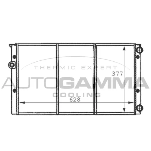 Chladič motora AUTOGAMMA 101057
