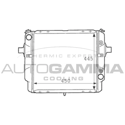 Chladič motora AUTOGAMMA 101085