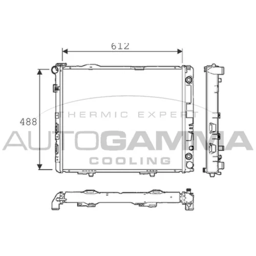 Chladič motora AUTOGAMMA 101335