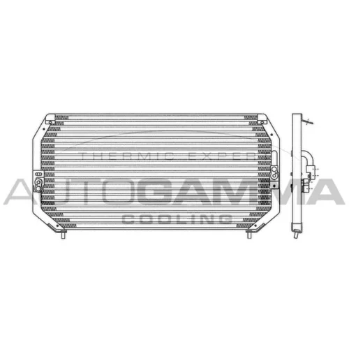 Kondenzátor klimatizácie AUTOGAMMA 102798
