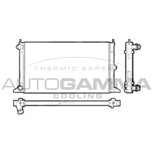 Chladič motora 102951 /AUTOGAMMA/