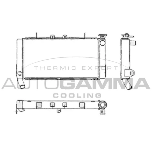 Chladič motora AUTOGAMMA 104180