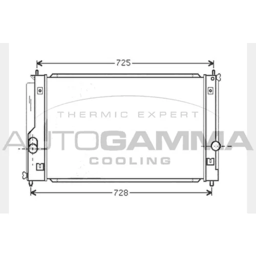 Chladič motora AUTOGAMMA 104741