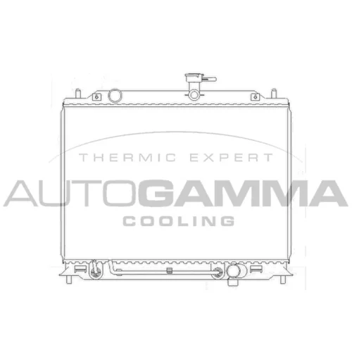 Chladič motora AUTOGAMMA 104831