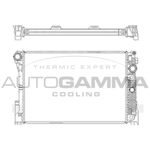 Chladič motora AUTOGAMMA 105208