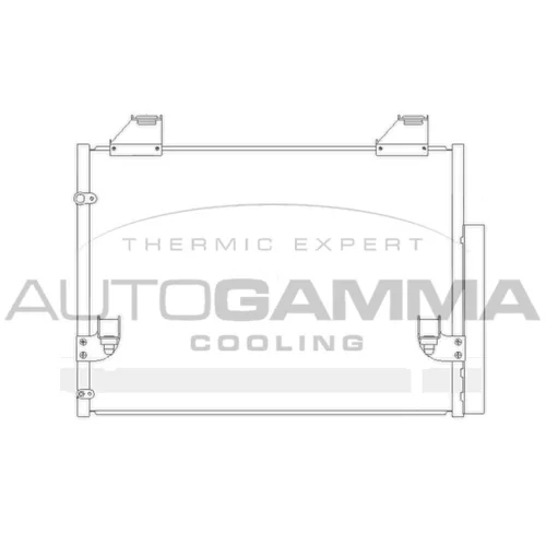 Kondenzátor klimatizácie AUTOGAMMA 105357