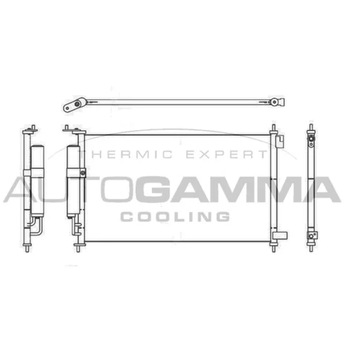 Kondenzátor klimatizácie AUTOGAMMA 105548